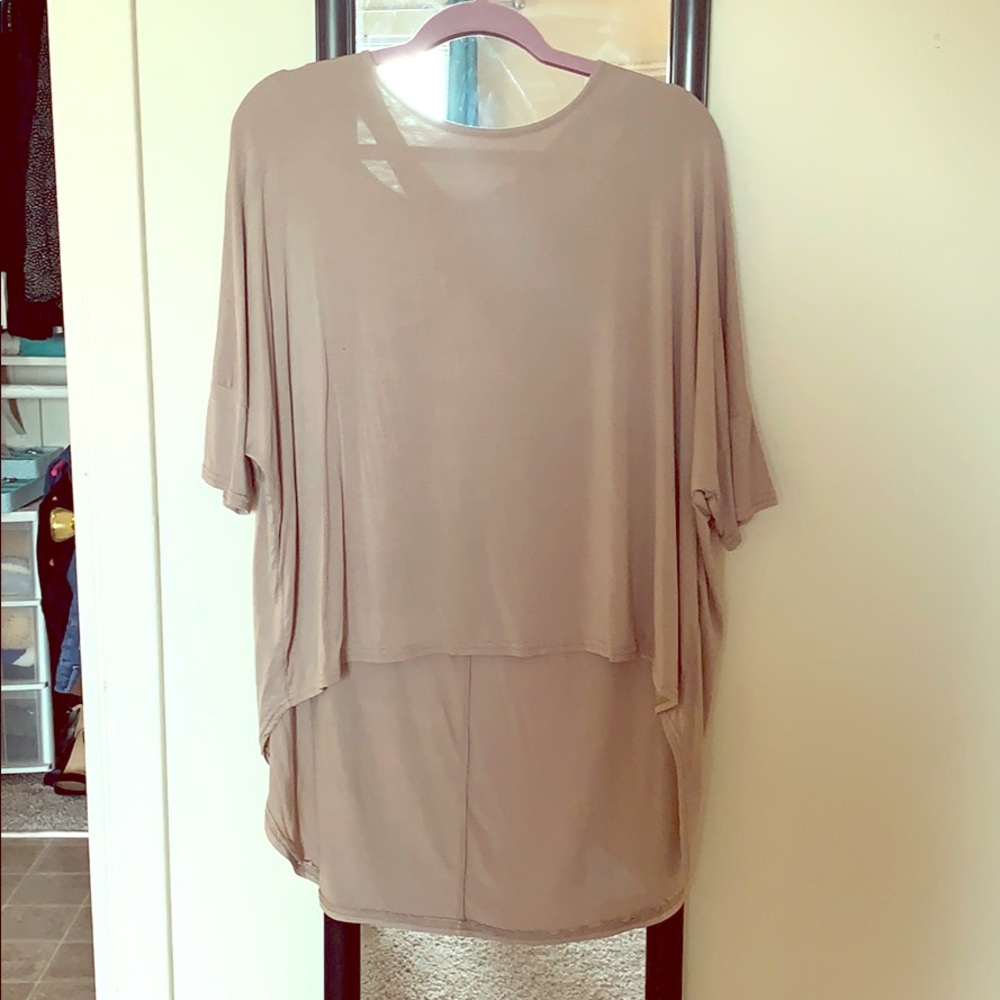 Taupe Quarter Sleeve Shit